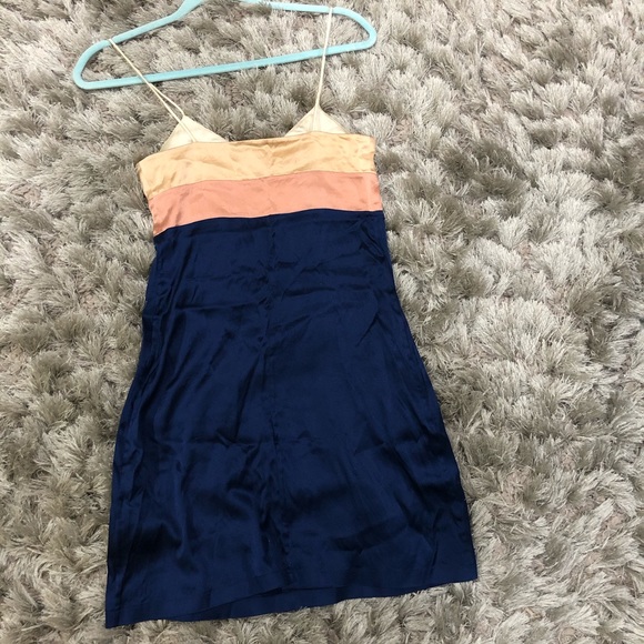 LA PERLA Silk Colorblock Slip Dress Short Nightie - Picture 4 of 11